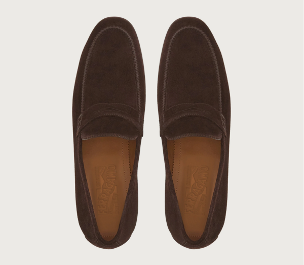 Giày Salvatore Ferragamo Penny Loafer 'Hickory' 020816-753903 - Ảnh 3