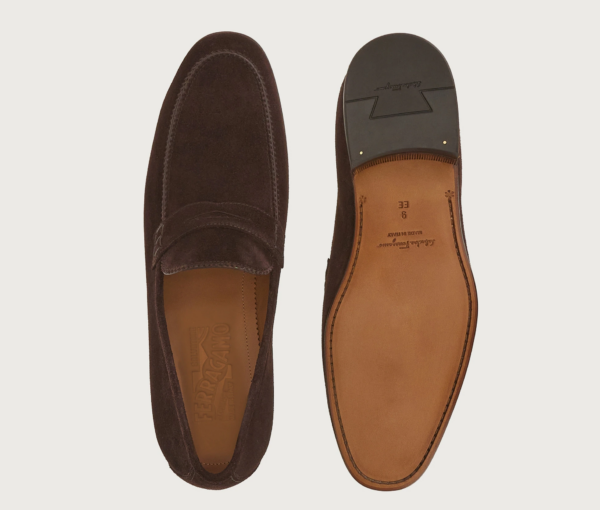 Giày Salvatore Ferragamo Penny Loafer 'Hickory' 020816-753903 - Ảnh 5