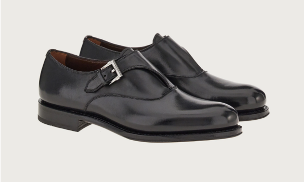 Giày Salvatore Ferragamo Single Monkstrap 'Black' 020834-753938 - Ảnh 2