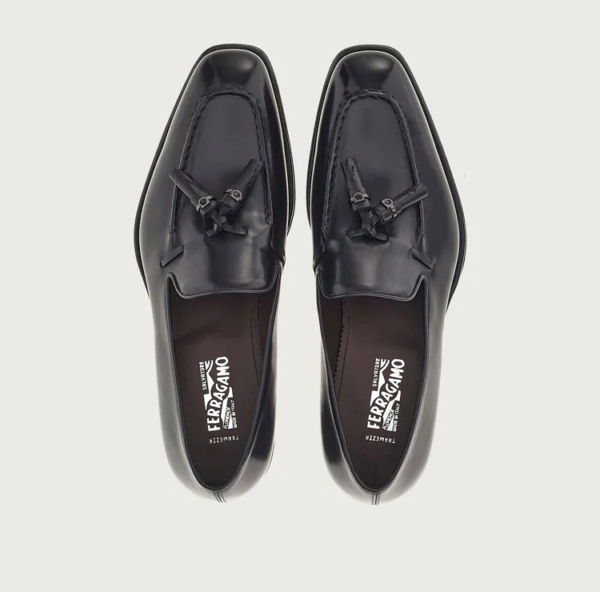 Giày Salvatore Ferragamo Moccasin Tassels 'Black' 020780-753941 - Ảnh 4