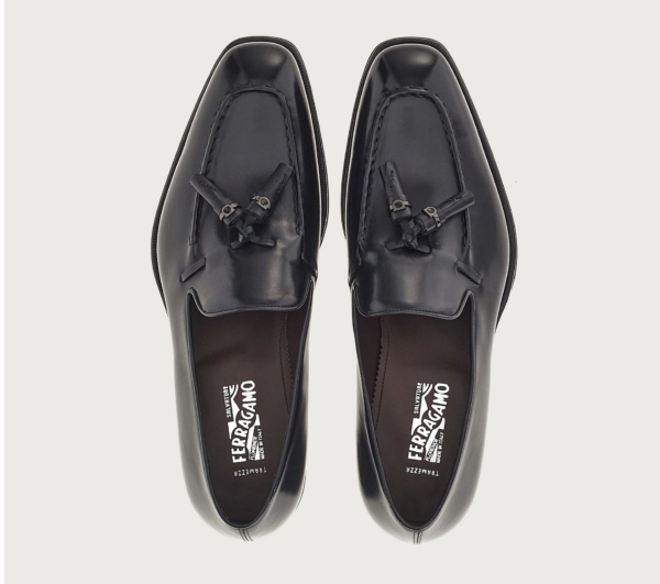 Giày Salvatore Ferragamo Moccasin Tassels 'Black' 020780-753941 - Ảnh 3