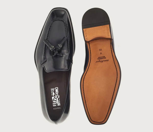 Giày Salvatore Ferragamo Moccasin Tassels 'Black' 020780-753941 - Ảnh 5
