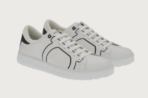 Giay Ferragamo Gancini 'White Black' 020832-754101