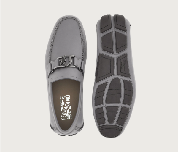 Giày Salvatore Ferragamo Driver SF 'Hematite' 020144-754182 - Ảnh 5