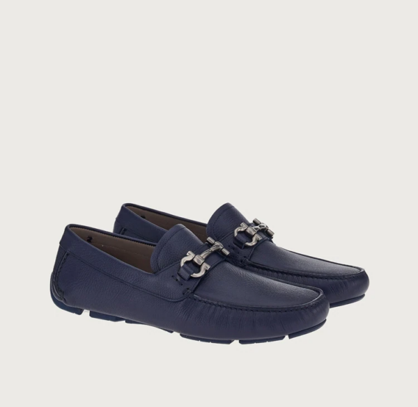 Giày Salvatore Ferragamo Driver Gancini 'Blue' 02C398-754332 - Ảnh 2
