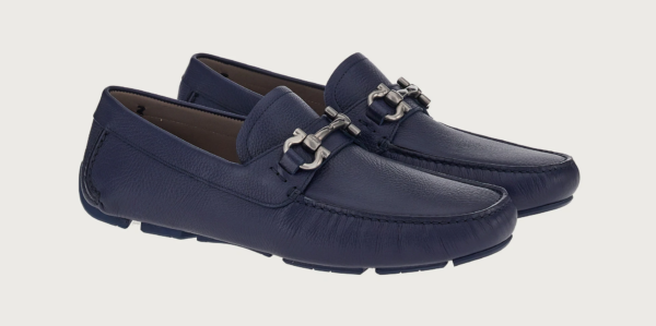 Giày Salvatore Ferragamo Driver Gancini 'Navy' 02C398-754332 - Ảnh 2
