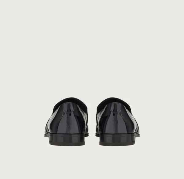 Giày Salvatore Ferragamo Moccasin Gancini 'Black' 020753-754369 - Ảnh 3