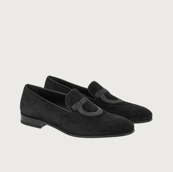 Giày Salvatore Ferragamo Moccasin Gancini 'Black' 020853-754845 - Ảnh 2