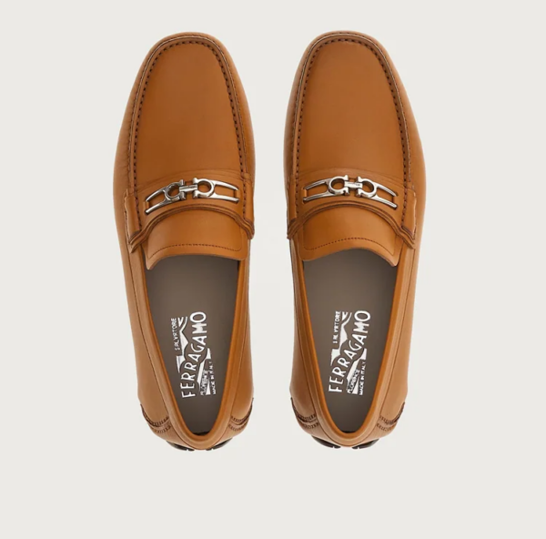 Giày Salvatore Ferragamo Driver Gancini 'New Vicuna' 020803-754917 - Ảnh 4