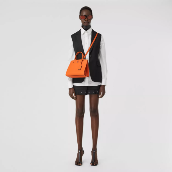 Túi Burberry  Mini Leather Frances Bag Orange - Ảnh 3