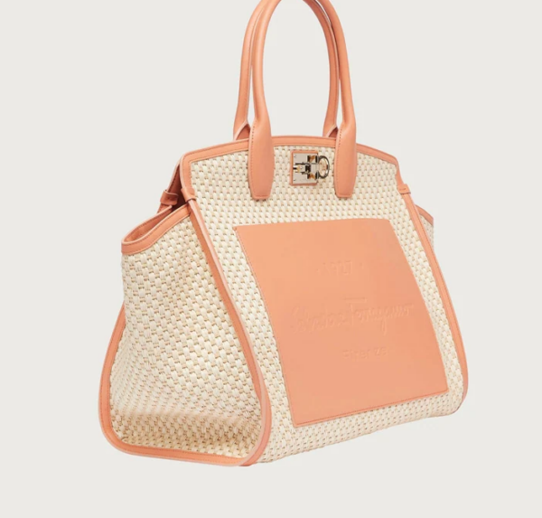 Túi Salvatore Ferragamo Ferragamo Studio Soft Bag 'Sand' 212287-756099 - Ảnh 3