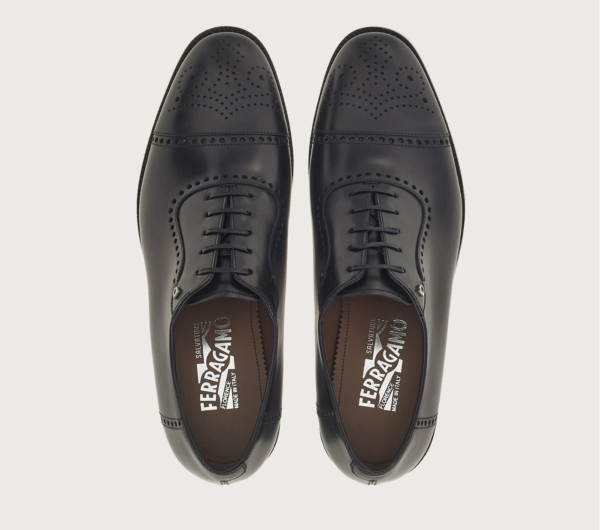 Giày Salvatore Ferragamo Oxford 'Black' 020762-756100 - Ảnh 3