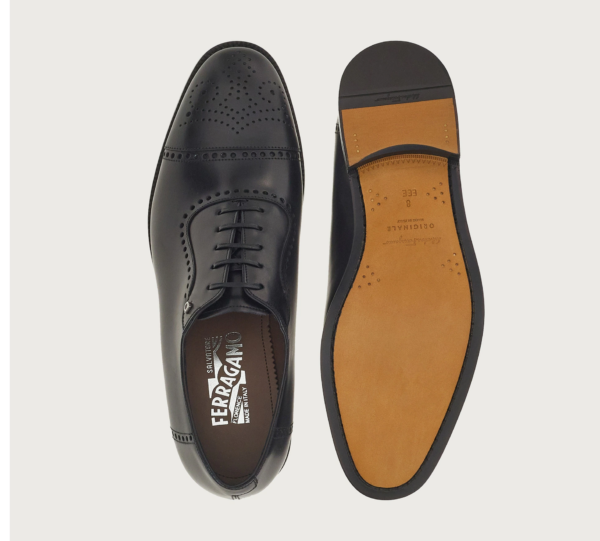 Giày Salvatore Ferragamo Oxford 'Black' 020762-756100 - Ảnh 5