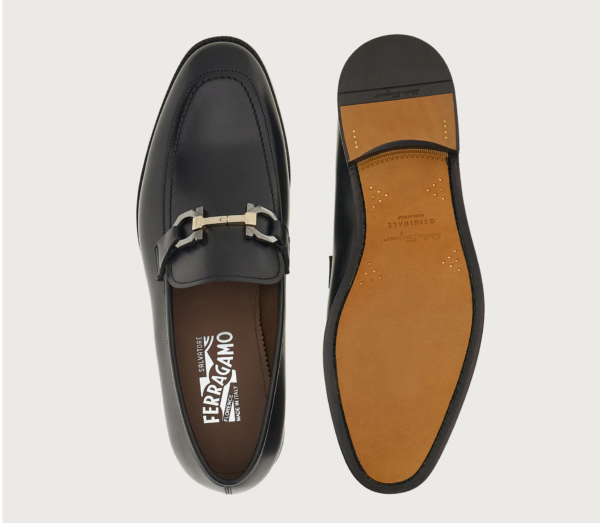 Giày Salvatore Ferragamo Moccasin 'Dark Gray' 020771-756101 - Ảnh 5