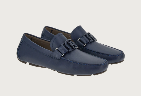 Giày Salvatore Ferragamo Driver SF 'Marine Blue' 020144-756153 - Ảnh 2