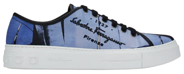 Giay Salvatore Ferragamo Palm Print 'Blue' 020709-756268