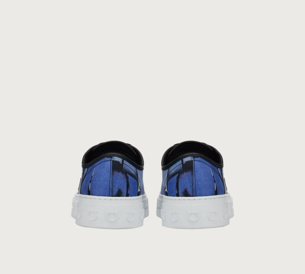 Giay Salvatore Ferragamo Palm Print 'Blue' 020709-756268