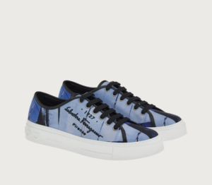 Giay Salvatore Ferragamo Palm Print 'Blue' 020709-756268