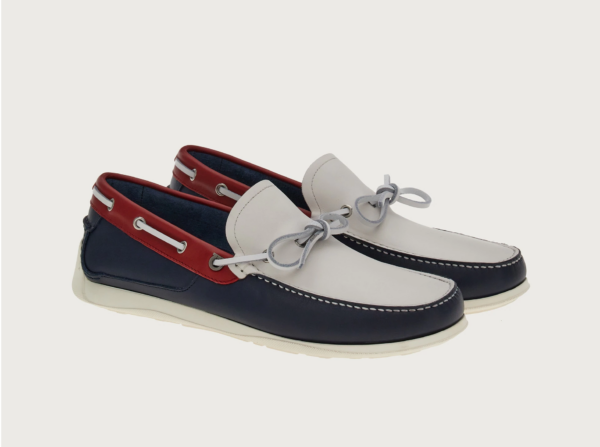 Giày Salvatore Ferragamo Boat Shoes 'Blue Marine' 020879-756327 - Ảnh 2