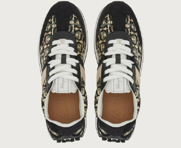 Giay Ferragamo Unisex 'Black Beige' 020912-756556