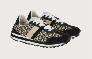 Alternative view of Giày Salvatore Ferragamo Sneakers 'Black Beige' 020912-756556