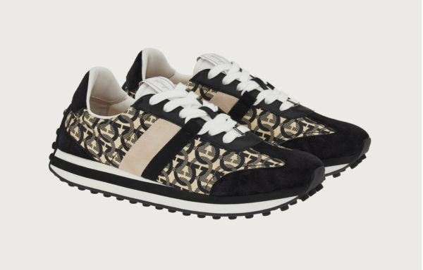 Giày Salvatore Ferragamo Sneakers 'Black Beige' 020912-756556 - Ảnh 2