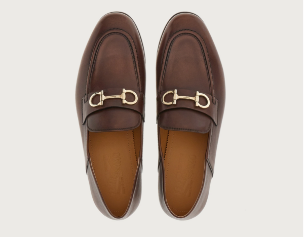Giày Salvatore Ferragamo Moccasin Gancini 'Chocolate' 020990-757633 - Ảnh 3