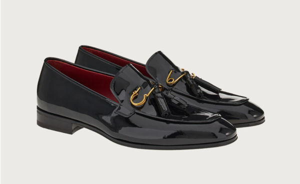 Giày Salvatore Ferragamo Loafer Tassels 'Black' 021002-757634 - Ảnh 2