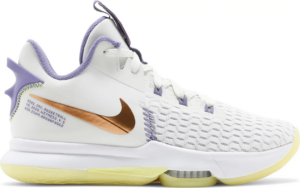 Giay Nike LeBron Witness 5 'Summit White Metallic Bronze' CQ9380-102