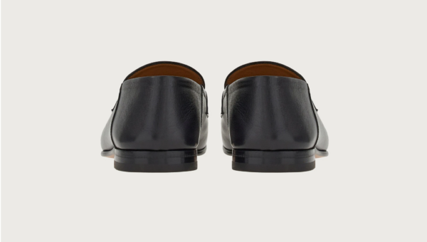 Giày Salvatore Ferragamo Moccasin Gancini 'Black' 020990-758410 - Ảnh 5