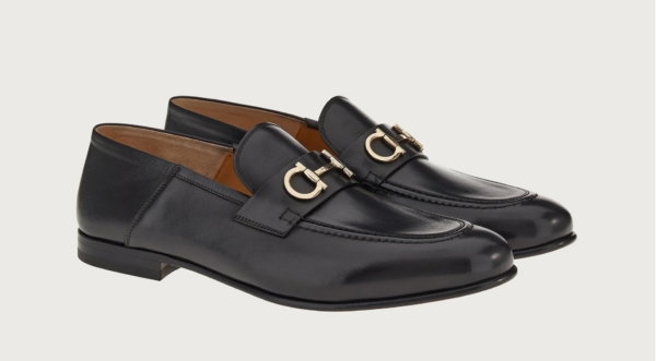 Giày Salvatore Ferragamo Moccasin Gancini 'Black' 020990-758410 - Ảnh 2