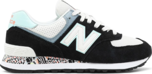 Giày New Balance 574 Classic 'Black White Mint' WL574CA2
