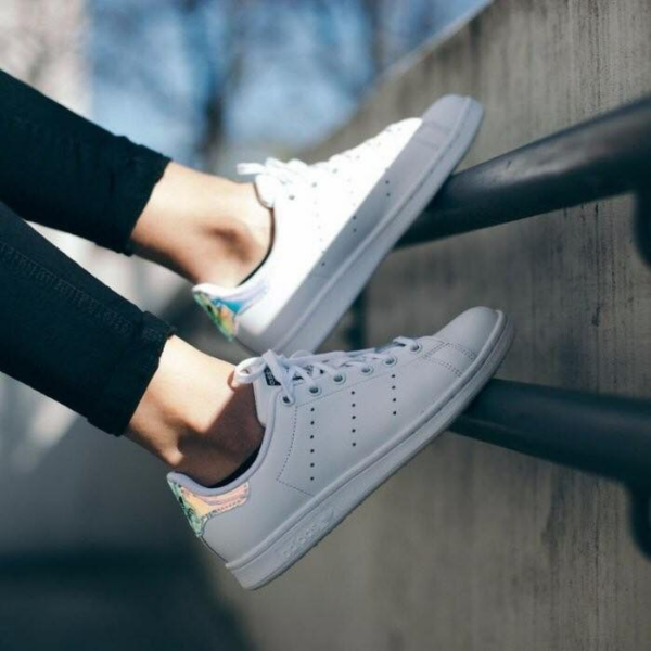 Giày Adidas Orginals Stan Smith  White Iridescent 'Hologram' AQ6272 - Ảnh 2