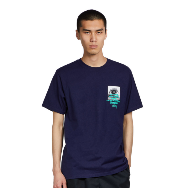 Áo Stussy Tribe Tee Navy - Ảnh 3