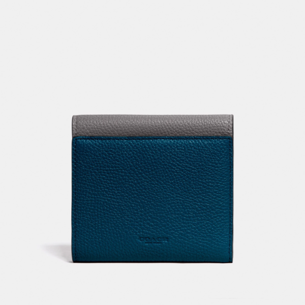 VÍ Coach Tabby Small Wallet In Colorblock Heather Grey Pewter - Ảnh 3