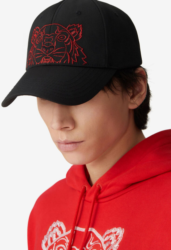 Mũ Kenzo Canvas Kampus Tiger Cap Lunar New Year Edition FB55AC301FQ9 - Ảnh 4
