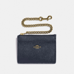 Alternative view of Ví Coach Chain Card Case 'Midnight Navy' 8AXO6EI3EE
