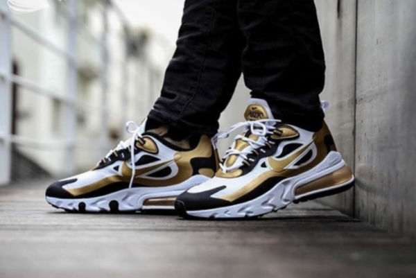 Giày Nike Air Max 270 React 'Metallic Gold' CW7298-100 - Ảnh 3