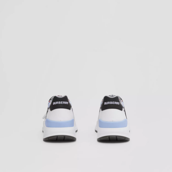 Giày Burberry Check Nylon Leather 'Pale Blue' 80514151 - Ảnh 3