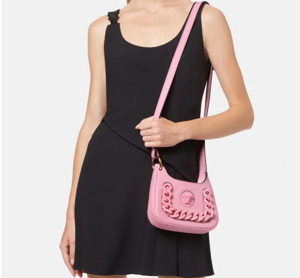 Túi Versace La Medusa Small Hobo Pink 1000802-1A02772-1P65V - Ảnh 3