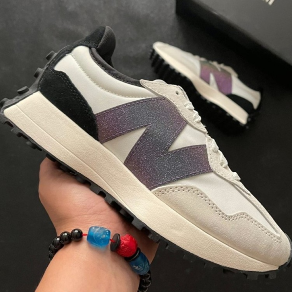 Giày New Balance Wmns 327 'Sea Salt Black' WS327SYY - Ảnh 5