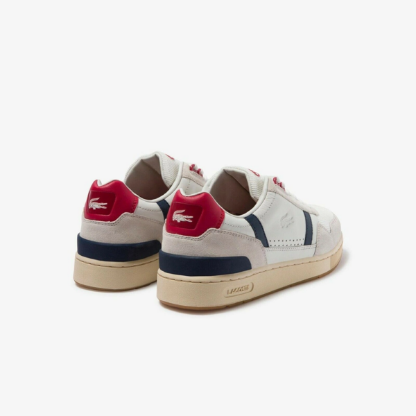 Giày Lacoste T-Clip Leather 'White Red' 7-39SMA00578R1 - Ảnh 3