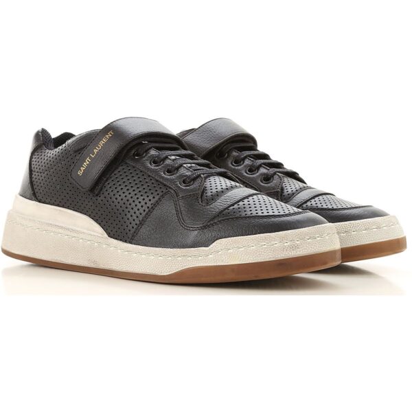 Giày Saint Laurent SL24 Men's Mid Top 557624 04L10 1000 - Ảnh 2