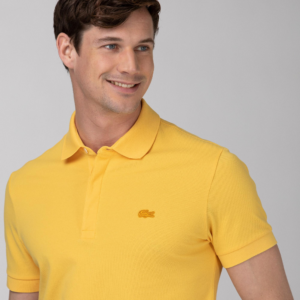 Ao Lacoste Paris Stretch Cotton Pique Polo 'Yellow' PH5522-Z0A
