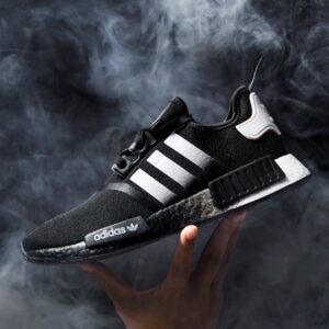 Alternative view of Giày Adidas NMD R1 'Black Silver' EG7399