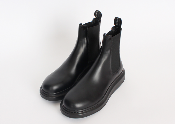 Giày Alexander McQueen Leather Chelsea Boots 'Black' 586198-WHX52-1000 - Ảnh 6