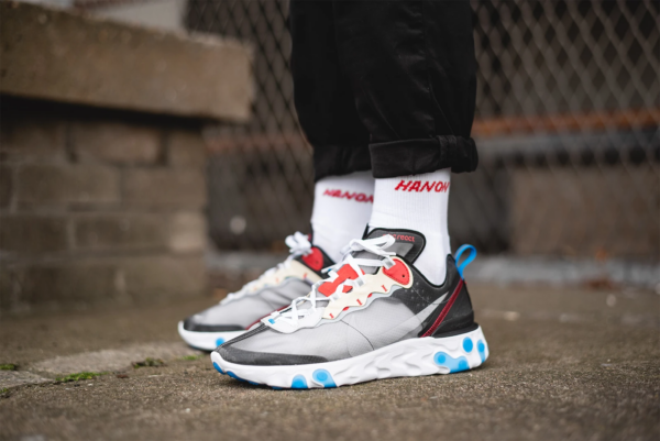 Giày Nike React Element 87 'Dark Grey' AQ1090-003 - Ảnh 4