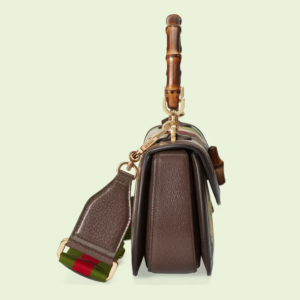 Tui Gucci Bamboo 1947 Small Top Handle Bag 'Ivory Canvas' ‎675797-U1WBT-9286