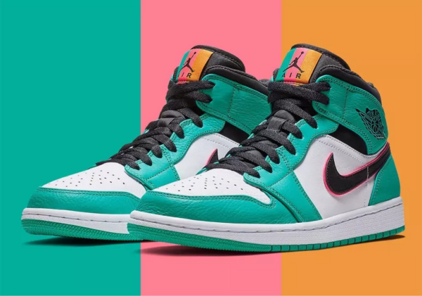 Giày Nike Air Jordan 1 Mid SE 'South Beach' 852542-306 - Ảnh 16