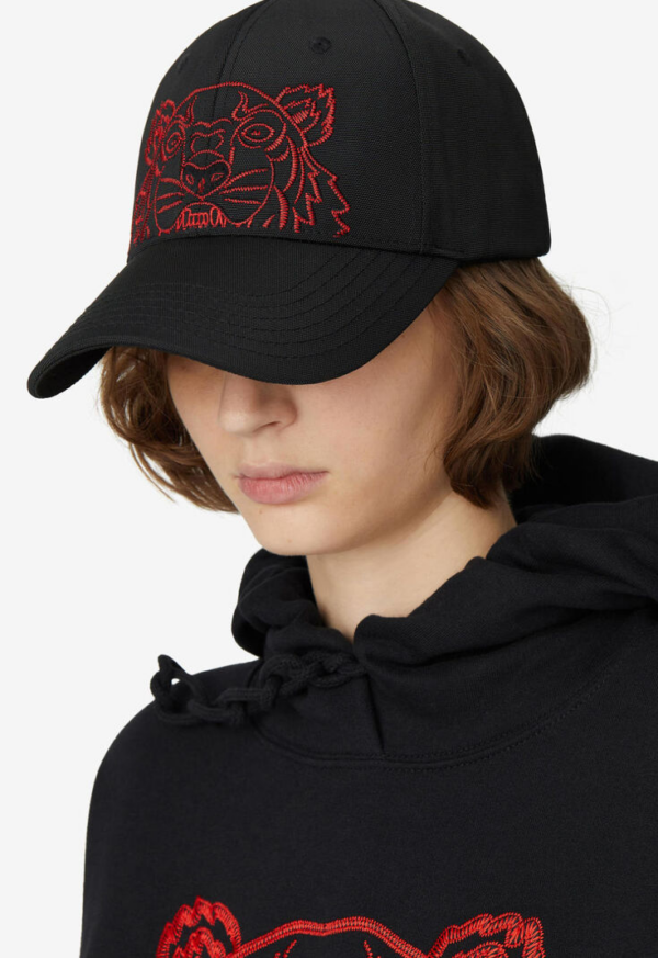 Mũ Kenzo Canvas Kampus Tiger Cap Lunar New Year Edition FB55AC301FQ9 - Ảnh 5